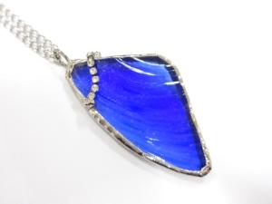 アンティーク　ガラス　ネックレス